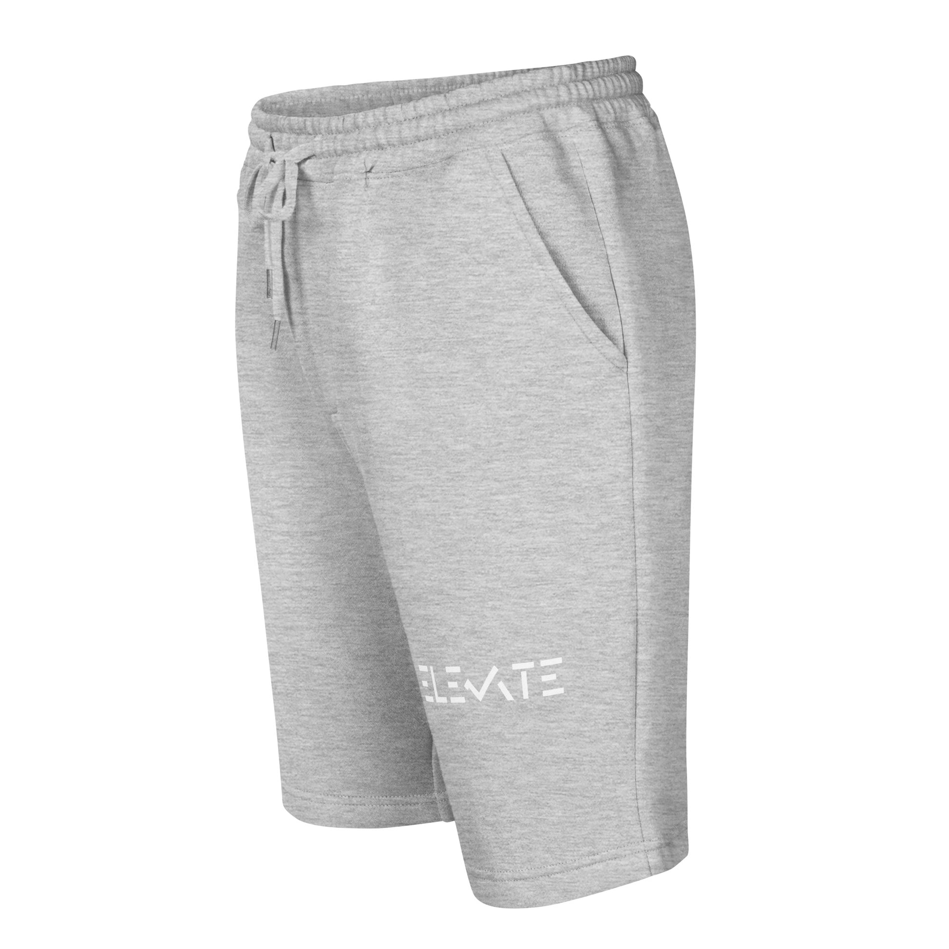 Men’s Fleece Shorts in gray, designed for comfort and casual wear, perfect for lounging or workouts.