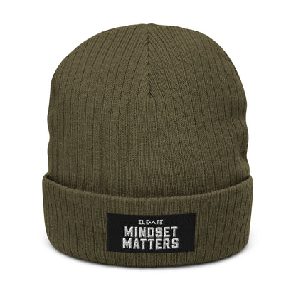 Ribbed Knit Beanie front view