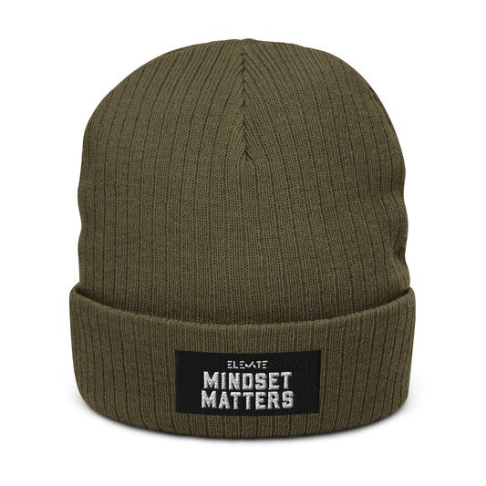 Ribbed Knit Beanie front view