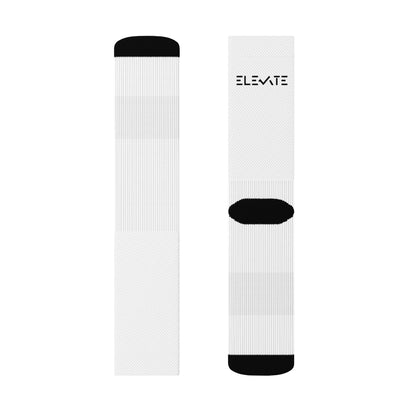 ELEVATE Crew Socks | Comfortable Everyday Socks | Soft Cotton Ankle-High Socks | Unisex Casual Socks | Durable Streetwear Socks