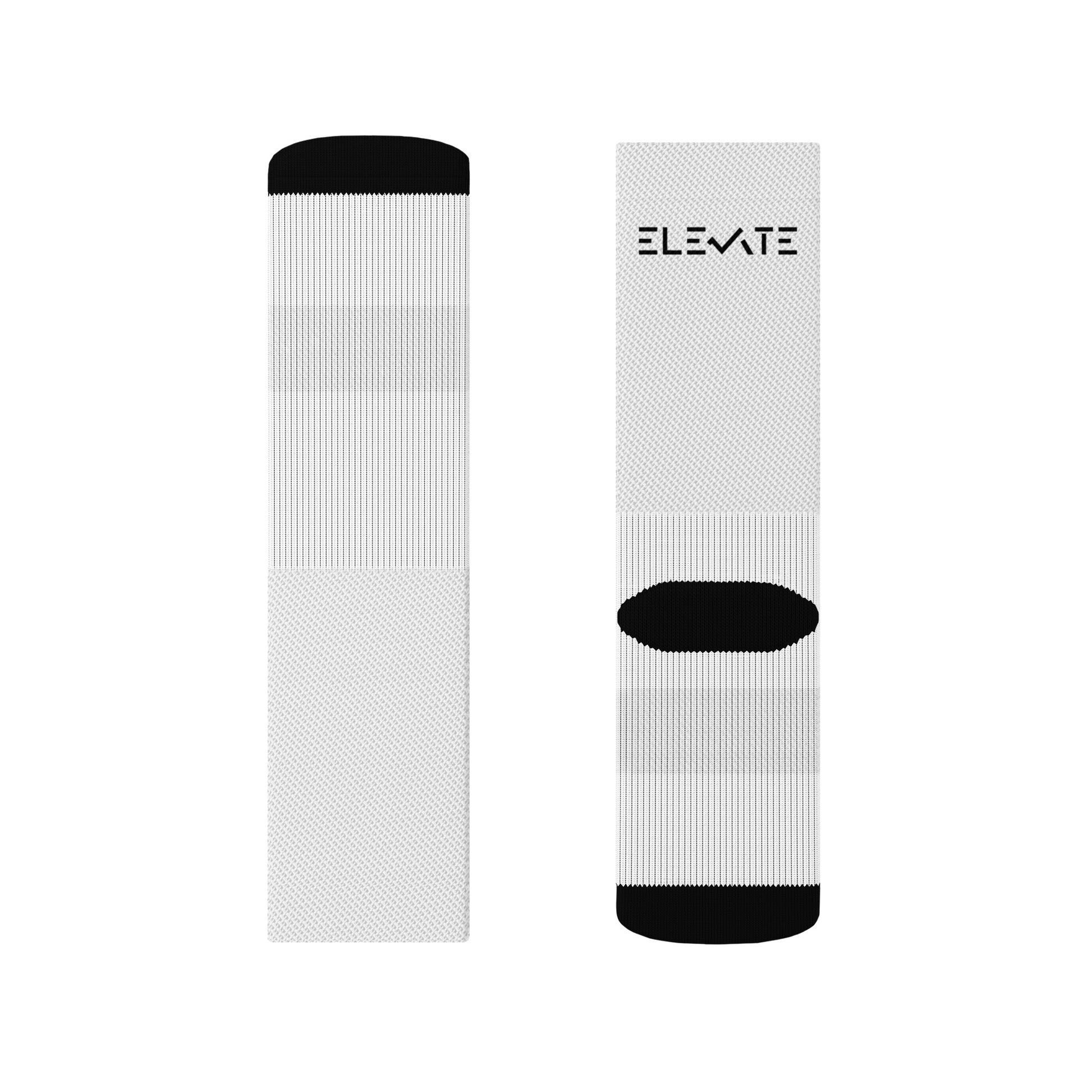 ELEVATE Crew Socks | Comfortable Everyday Socks | Soft Cotton Ankle-High Socks | Unisex Casual Socks | Durable Streetwear Socks