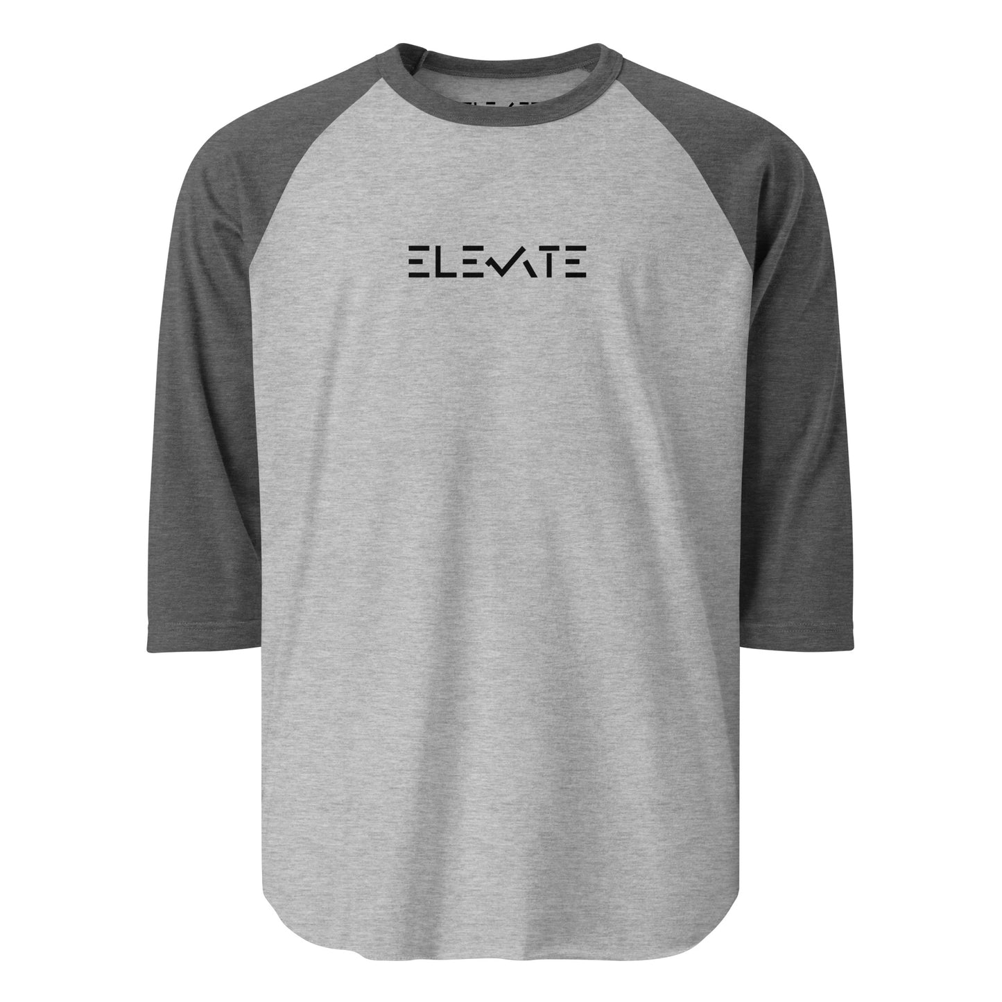 elevate 3/4 sleeve raglan shirt | unisex baseball tee | casual streetwear top | soft cotton everyday shirt | lightweight comfortable pullover