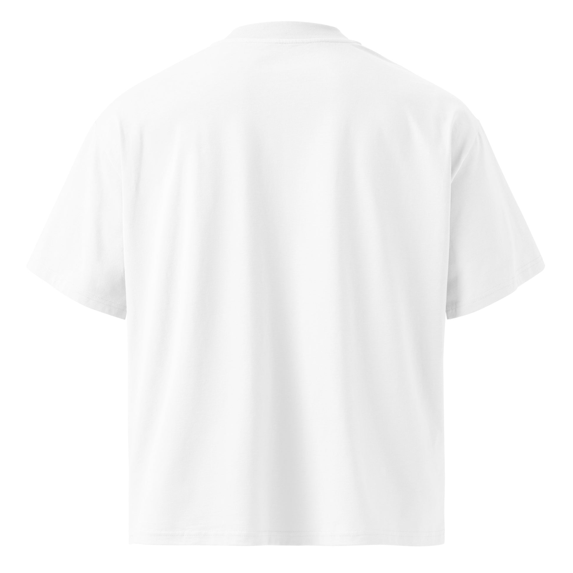 Unisex Organic Oversized High Neck T-Shirt Cotton Streetwear