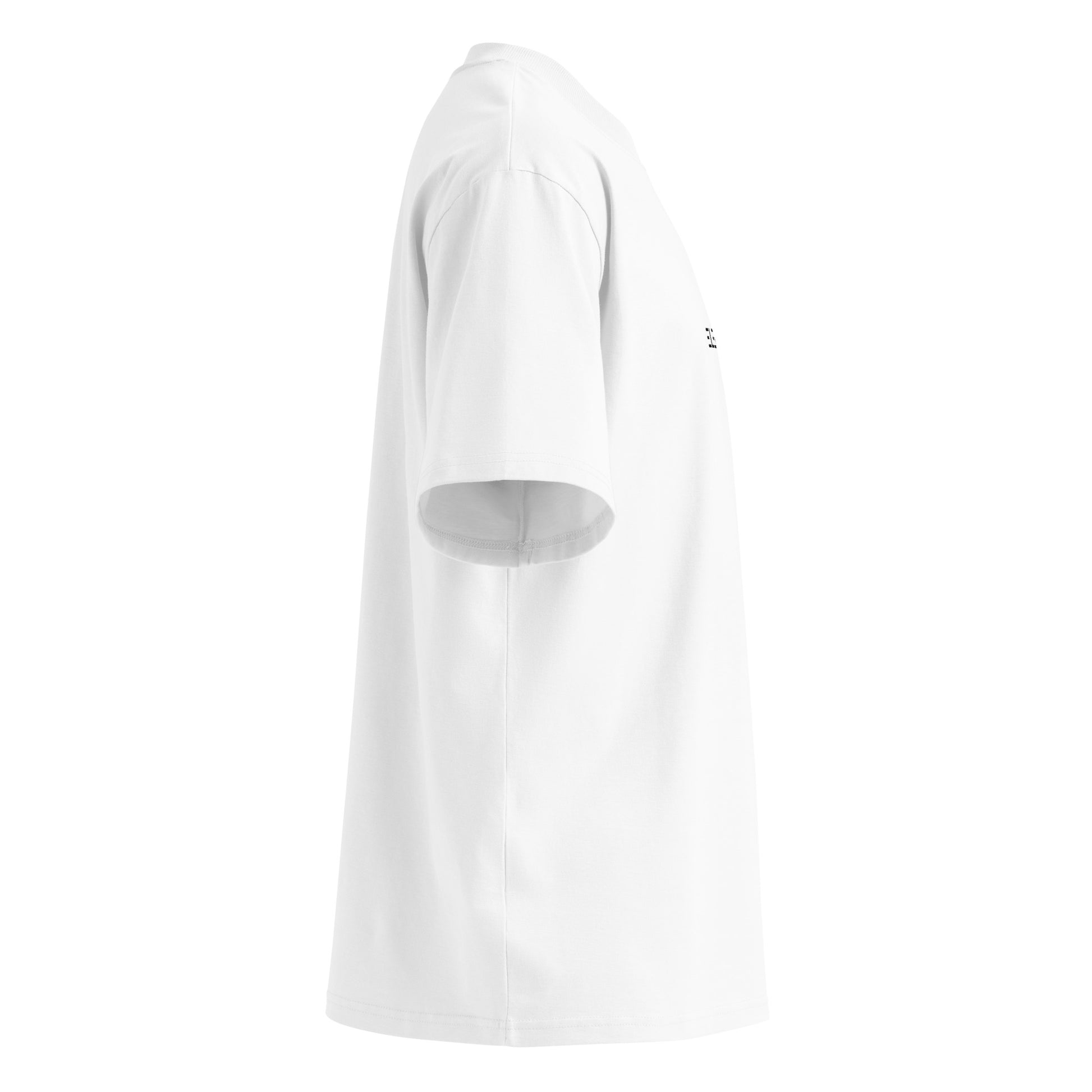 Unisex Organic Oversized High Neck T-Shirt Cotton Streetwear
